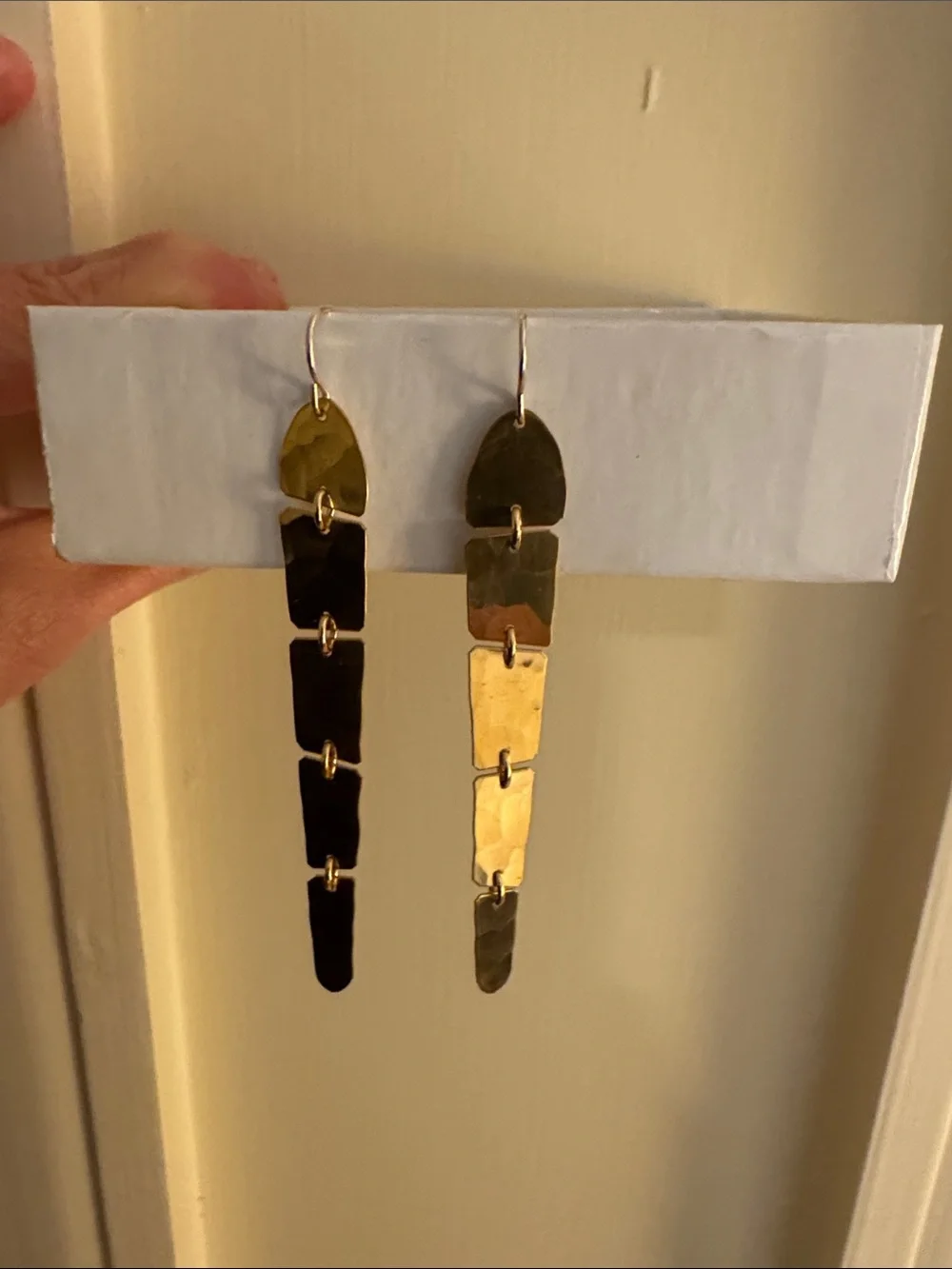 Carolyn Keys Brass Slink Small Earrings